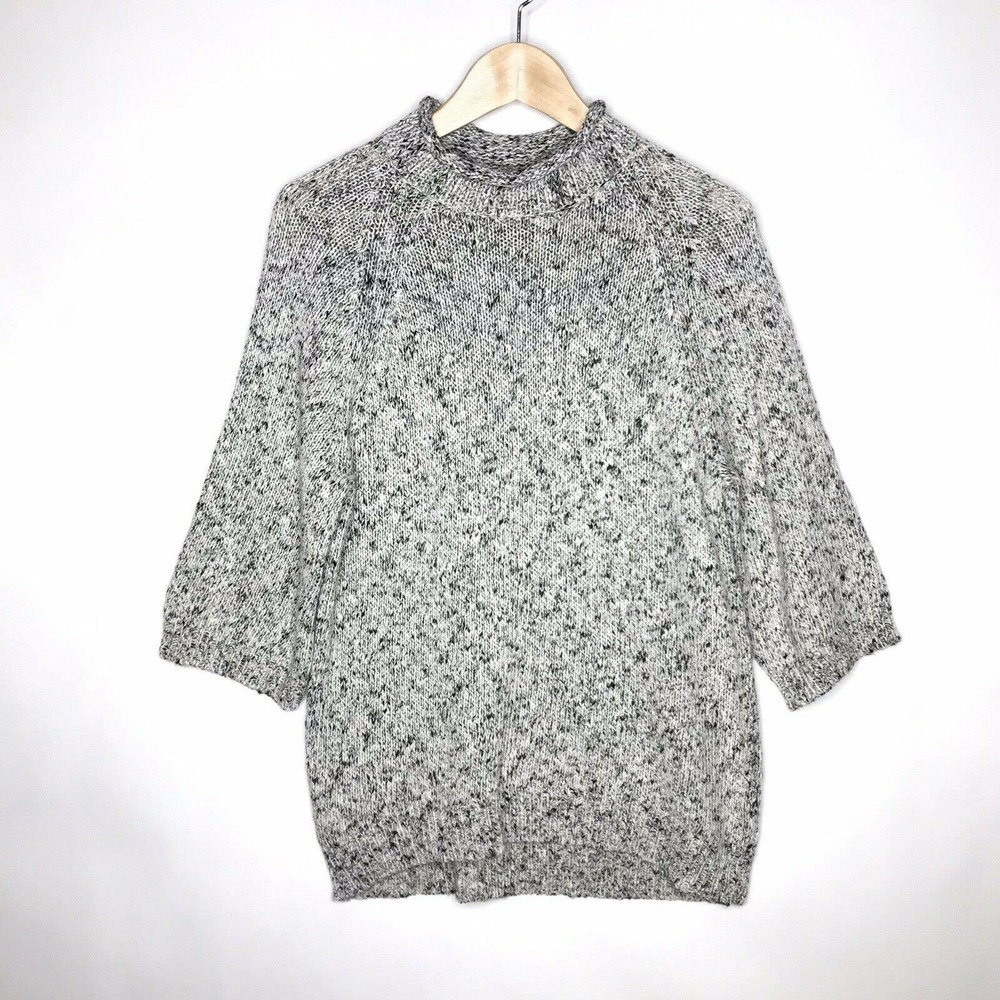 NWT Lou & Grey S Light Gray Snowy Sweater